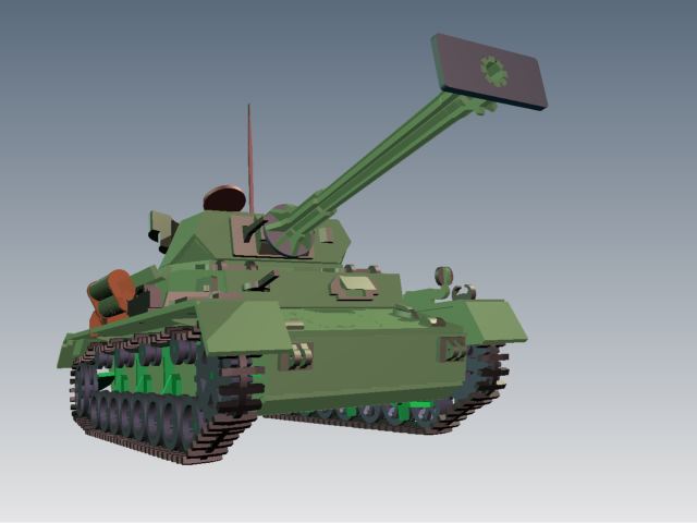 Panzerkampfwagen IV德军坦克模型3D图纸 Solidworks设计 附STEP